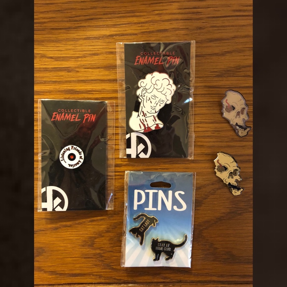 TRUE CRIME CAT LADY Pin Lot